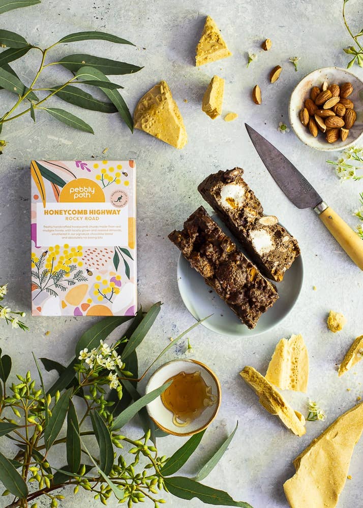 Pebbly Path Rocky Road - Honeycomb Highway Rocky Road: 100 grams