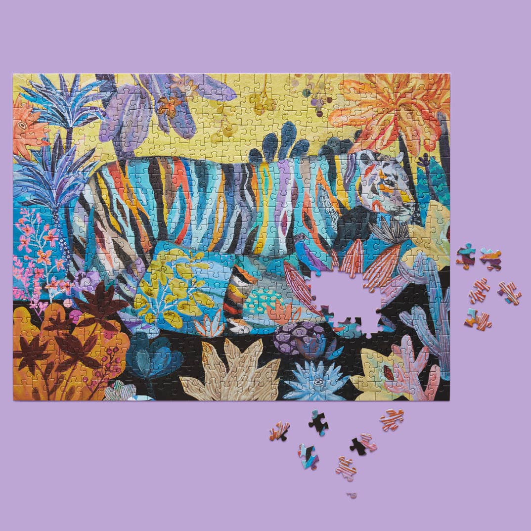 WerkShoppe Puzzle | Striped Tiger 500 Pc