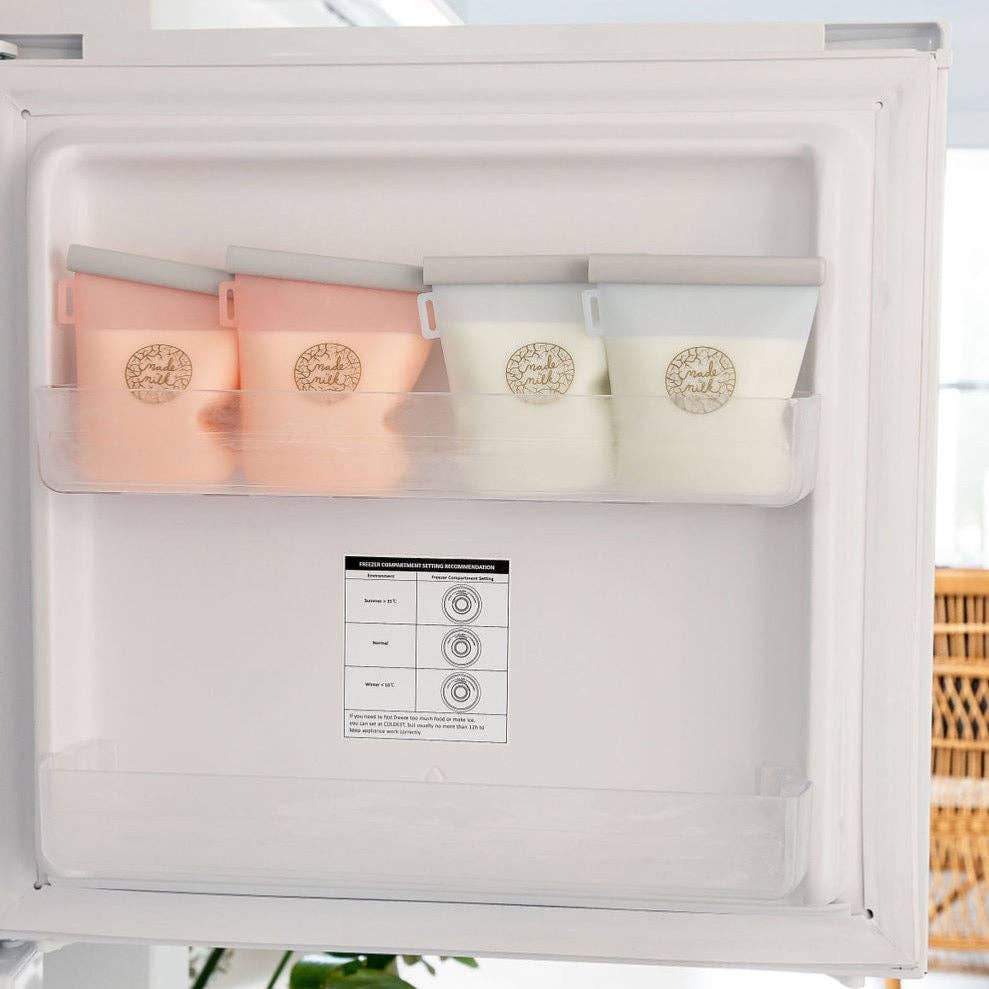 Made to Milk | Reusable Breastmilk Storage Bags 2pk | Pink