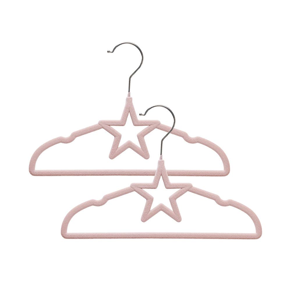 Living Textiles - 10pk Baby Coat Hangers - Stars/Pink