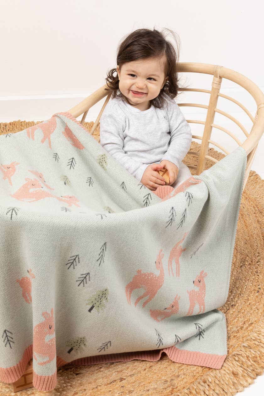 Indus Design - Delilah Deer Baby Blanket
