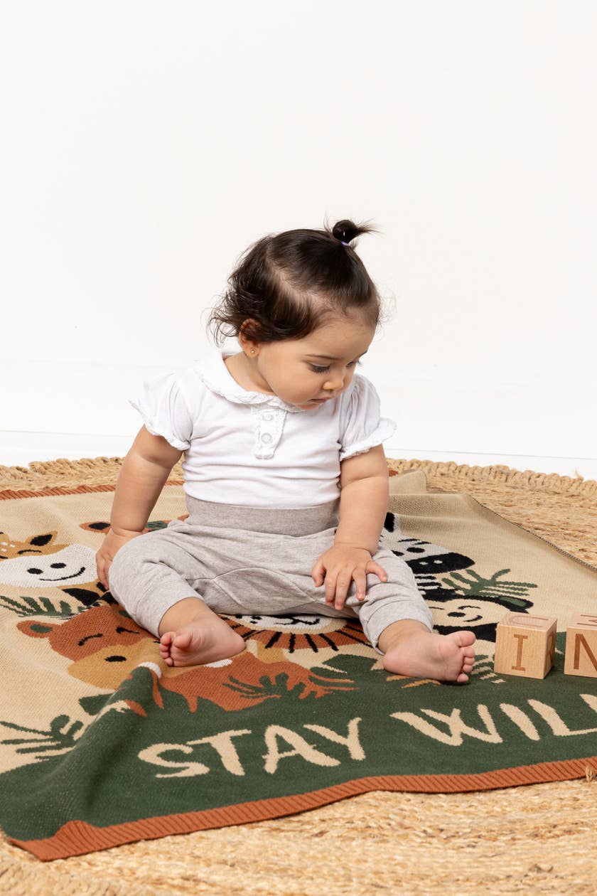 Indus Design | Stay Wild Baby Blanket