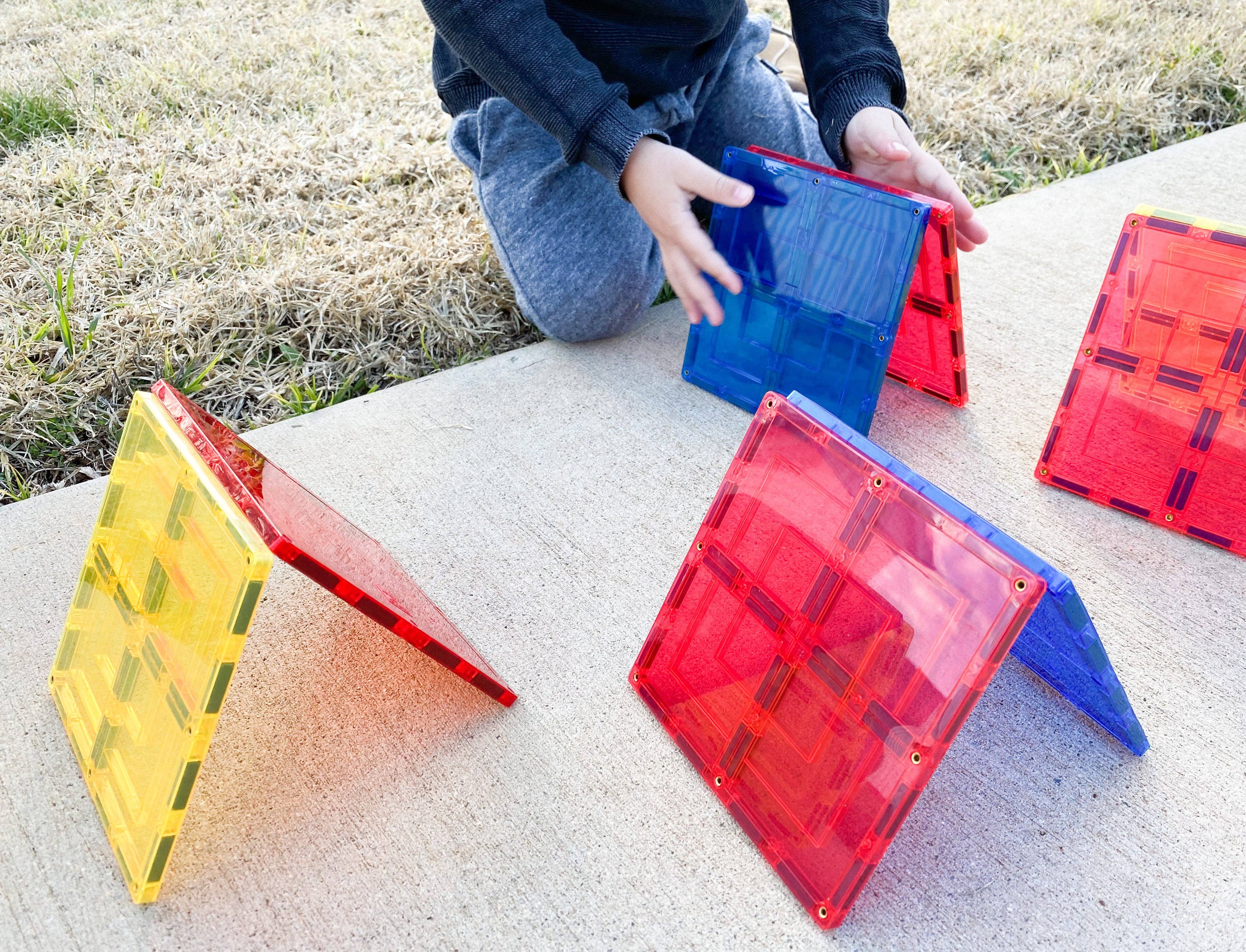 Learn & Grow | Magnetic Tiles | Large Square Pack (8 pc)