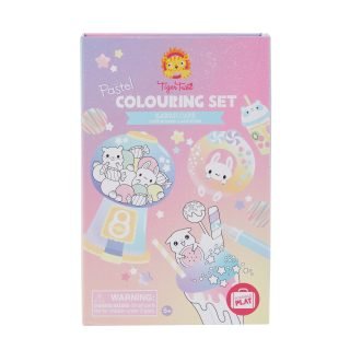 Tiger Tribe Colouring Set Pastel Kawaii Cafe