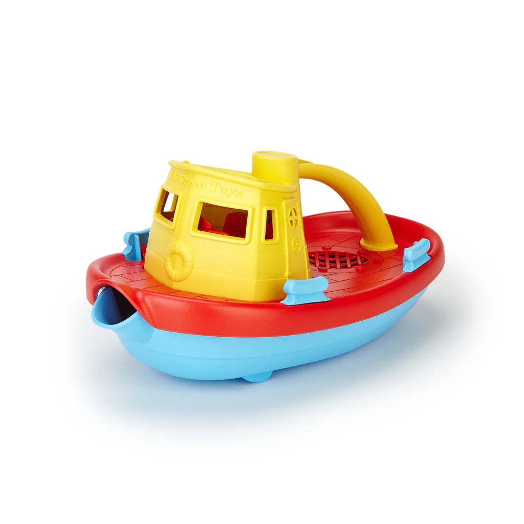 Green Toys Tugboat Yellow Cabin