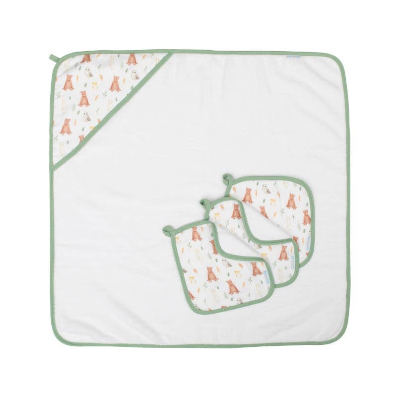 All4Ella | Wash Cloths 3pk | Forest Friends