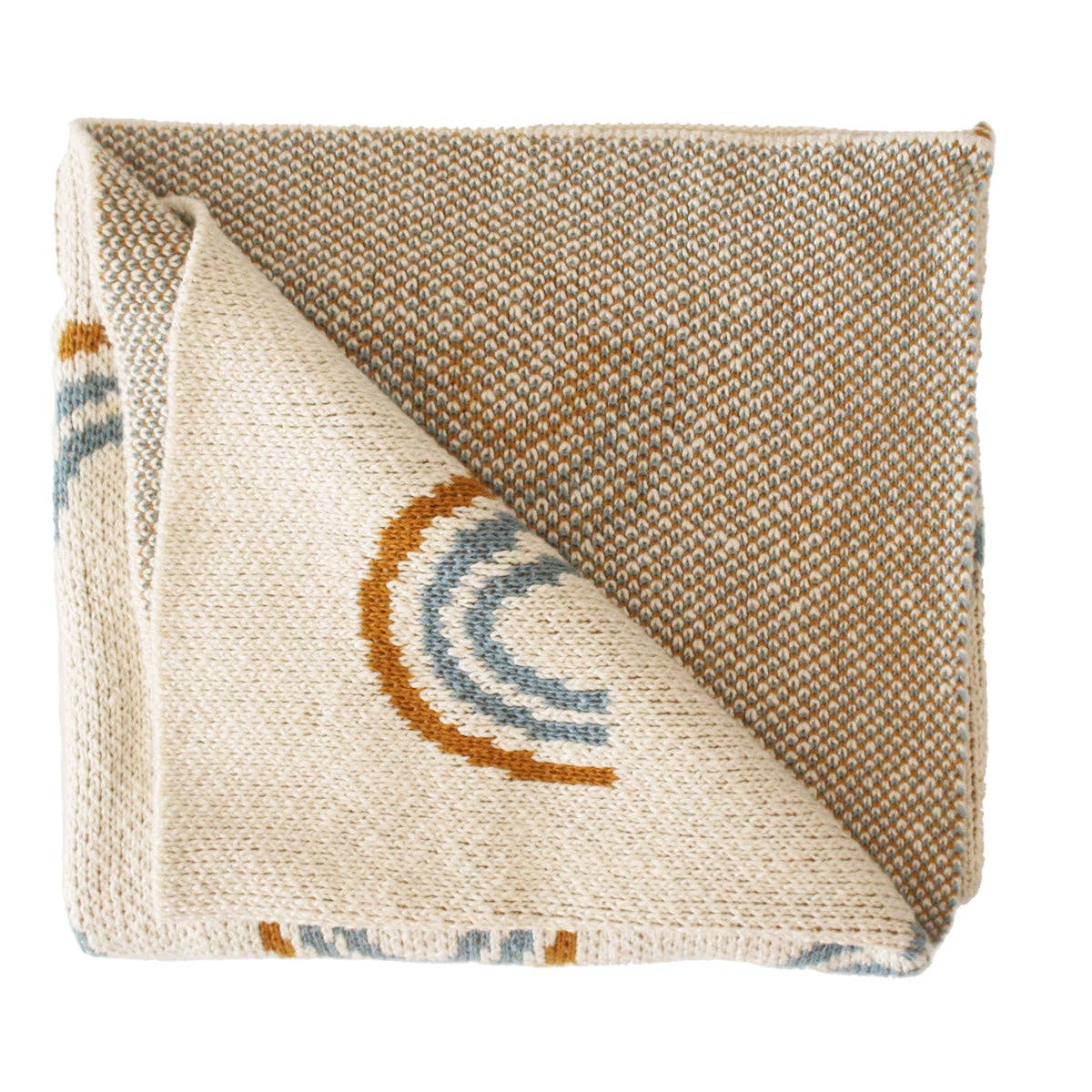 Alimrose - Rainbow Baby Blanket Blue