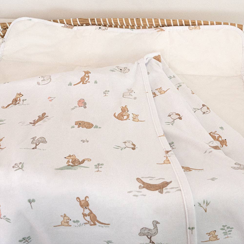 Living Textiles - 2 Pack Organic Swaddle Wraps - Australiana