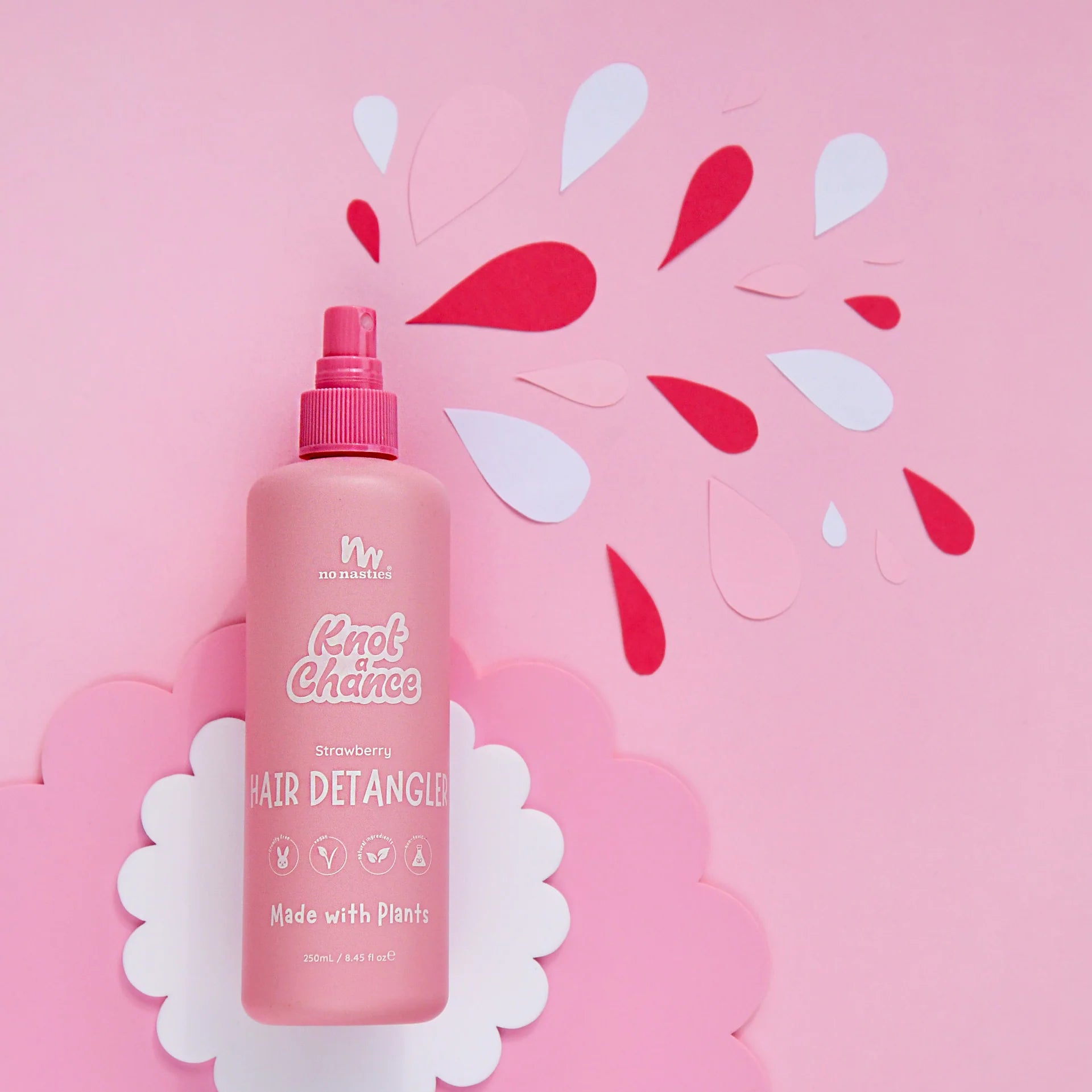No Nasties Kids | Natural Plant Based Hair Detangler in Strawberry