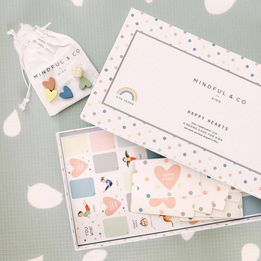 Mindful and Co Kids - Happy Hearts Mindfulness Board Game for Kids