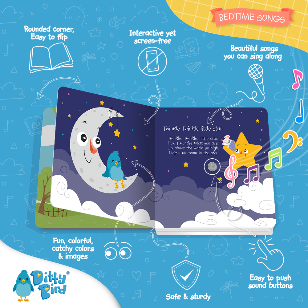 Ditty Bird | Bedtime Songs | Storytime | Baby Sound Book
