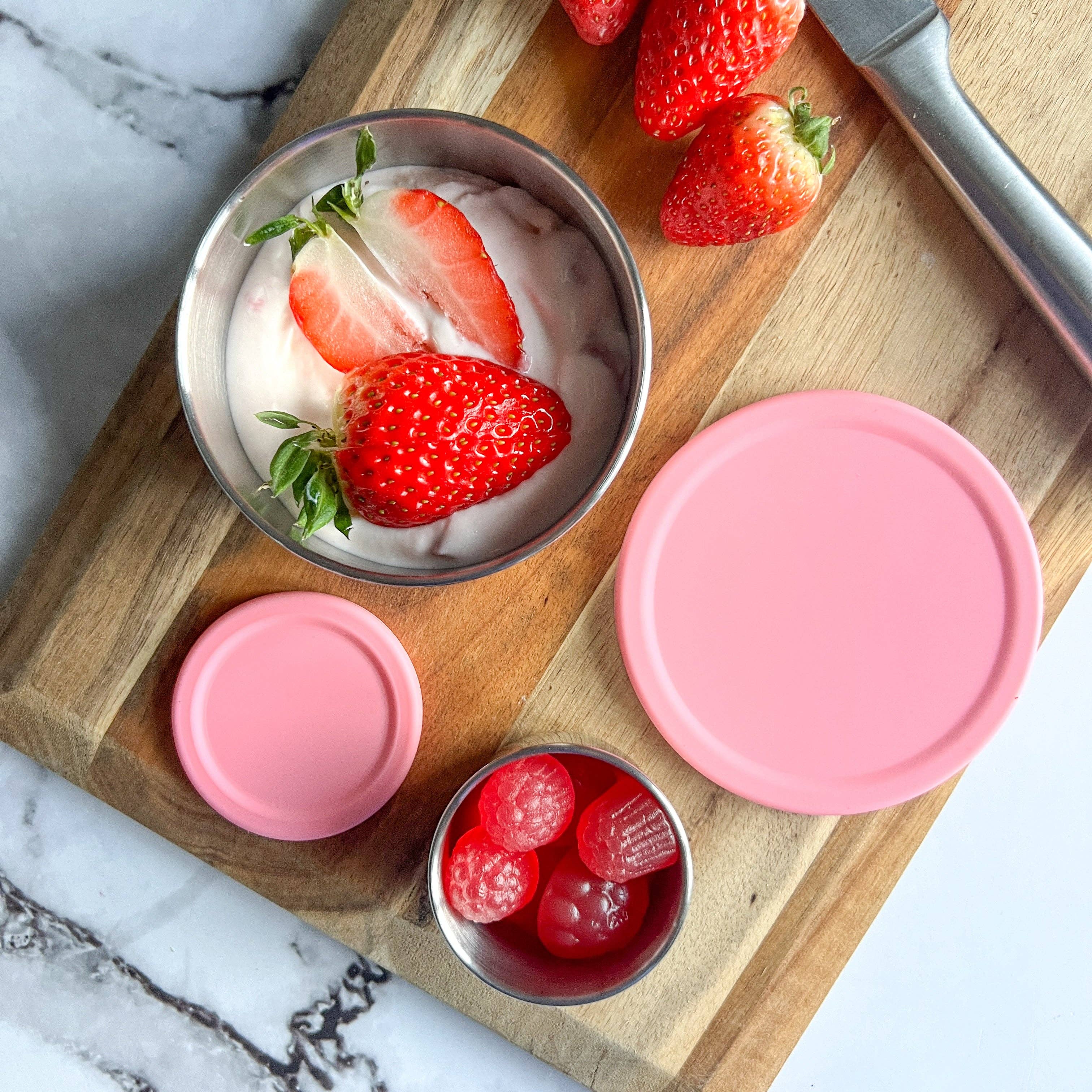 Ecococoon | Stainless Steel Snack Pots | Limoncello