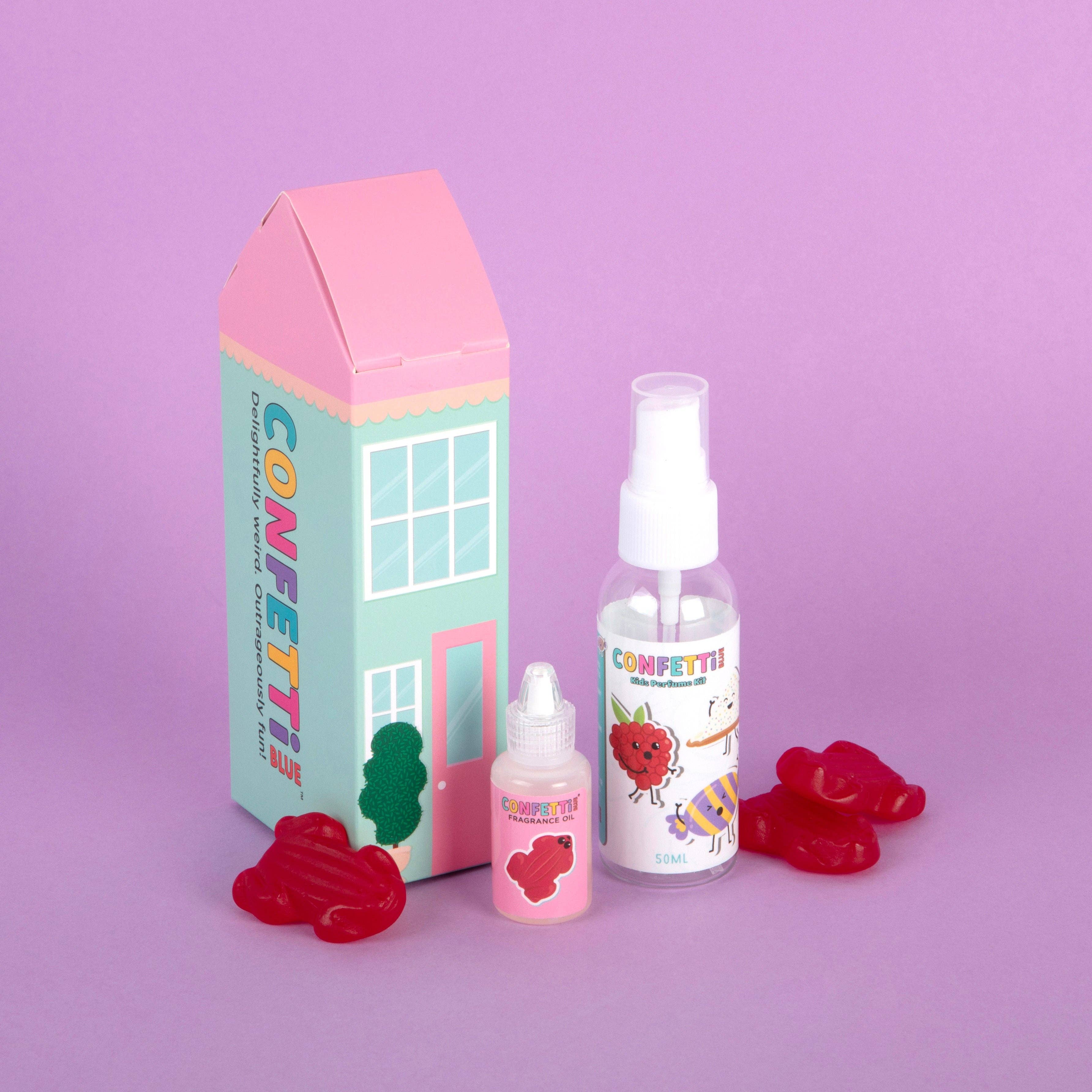 Confetti Blue - Red Frogs Mini Perfume Making Kit