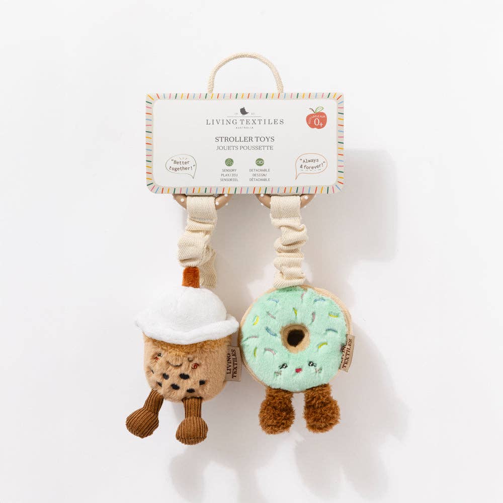 Living Textiles Mini Market Brunch Stroller Toys Boba Tea & Donut