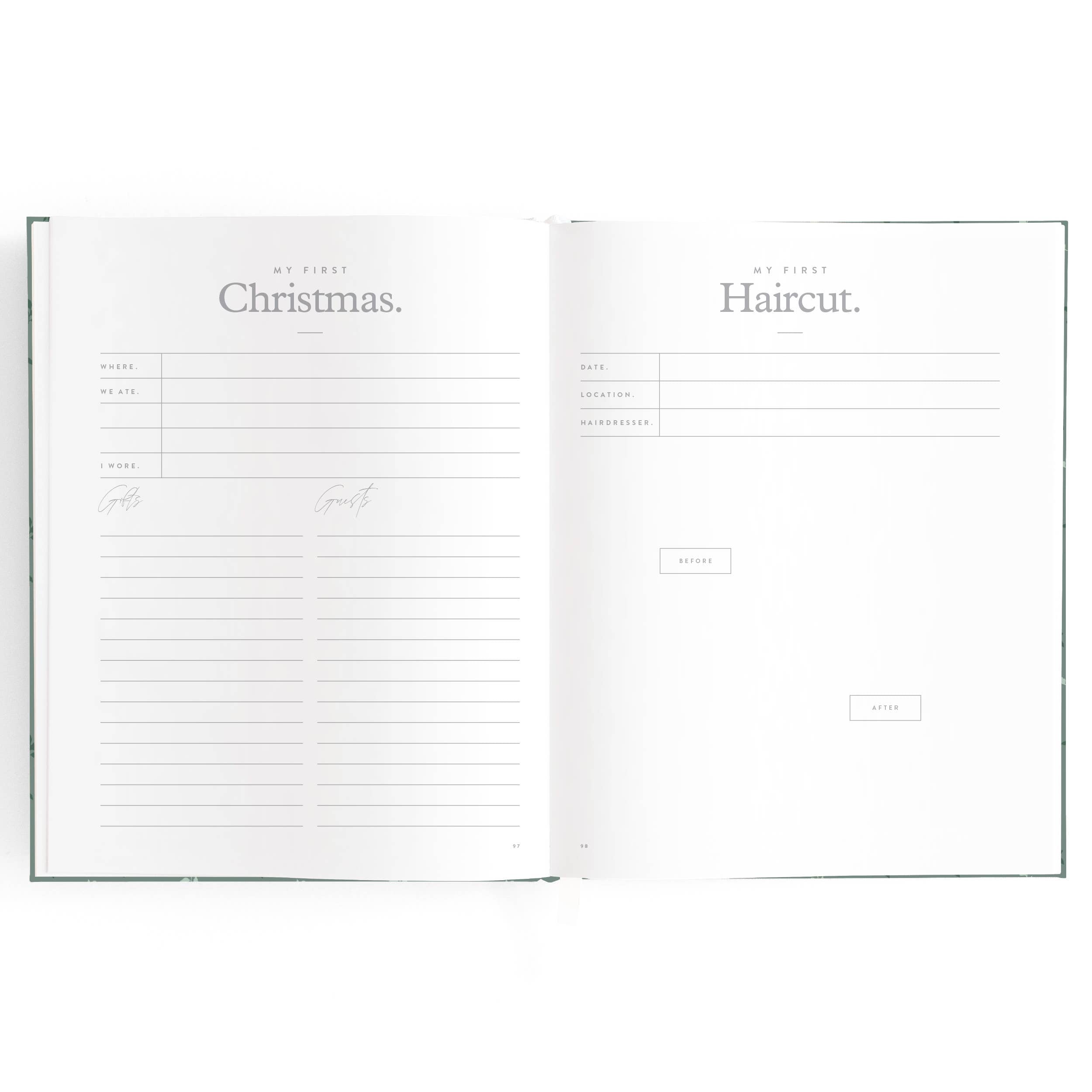 Fox & Fallow | Baby Book Pine