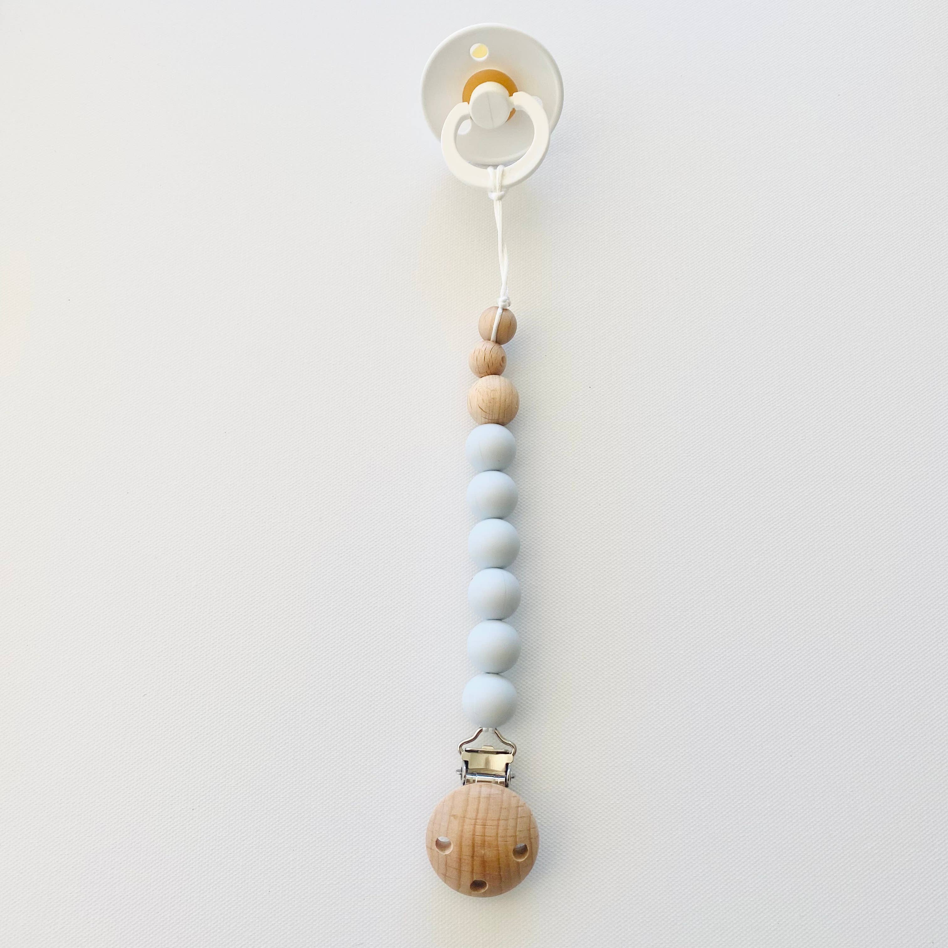 Cuddle Bug & Co - Mini & Me Luxe Dummy Chain Ice Blue
