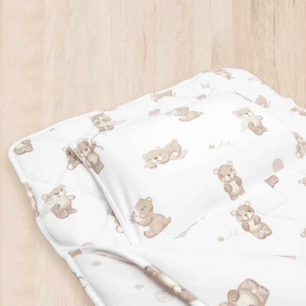 Living Textiles - Organic Nap Mat - Cuddly Bear