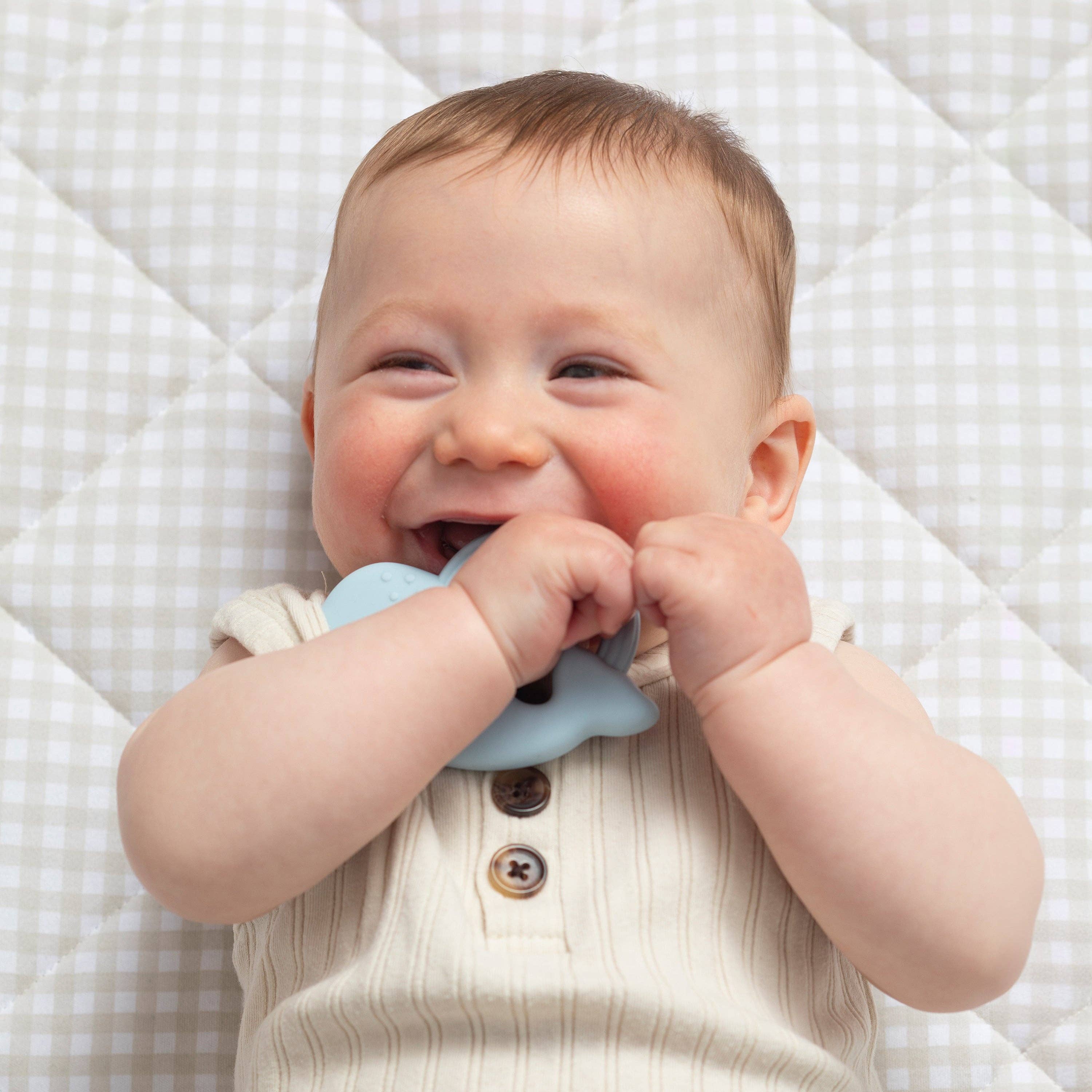 Living Textiles 2pk Silicone Teether Whale & Cloud