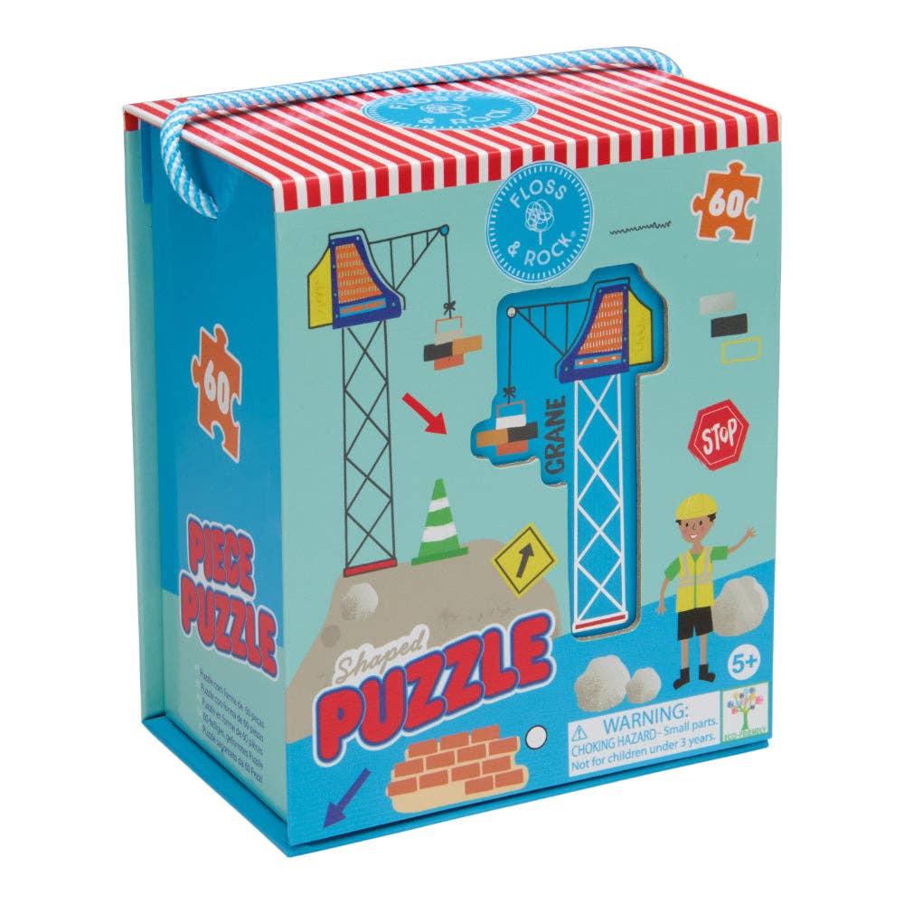Floss & Rock Shaped Jigsaw Puzzle | Construction 60 Pc