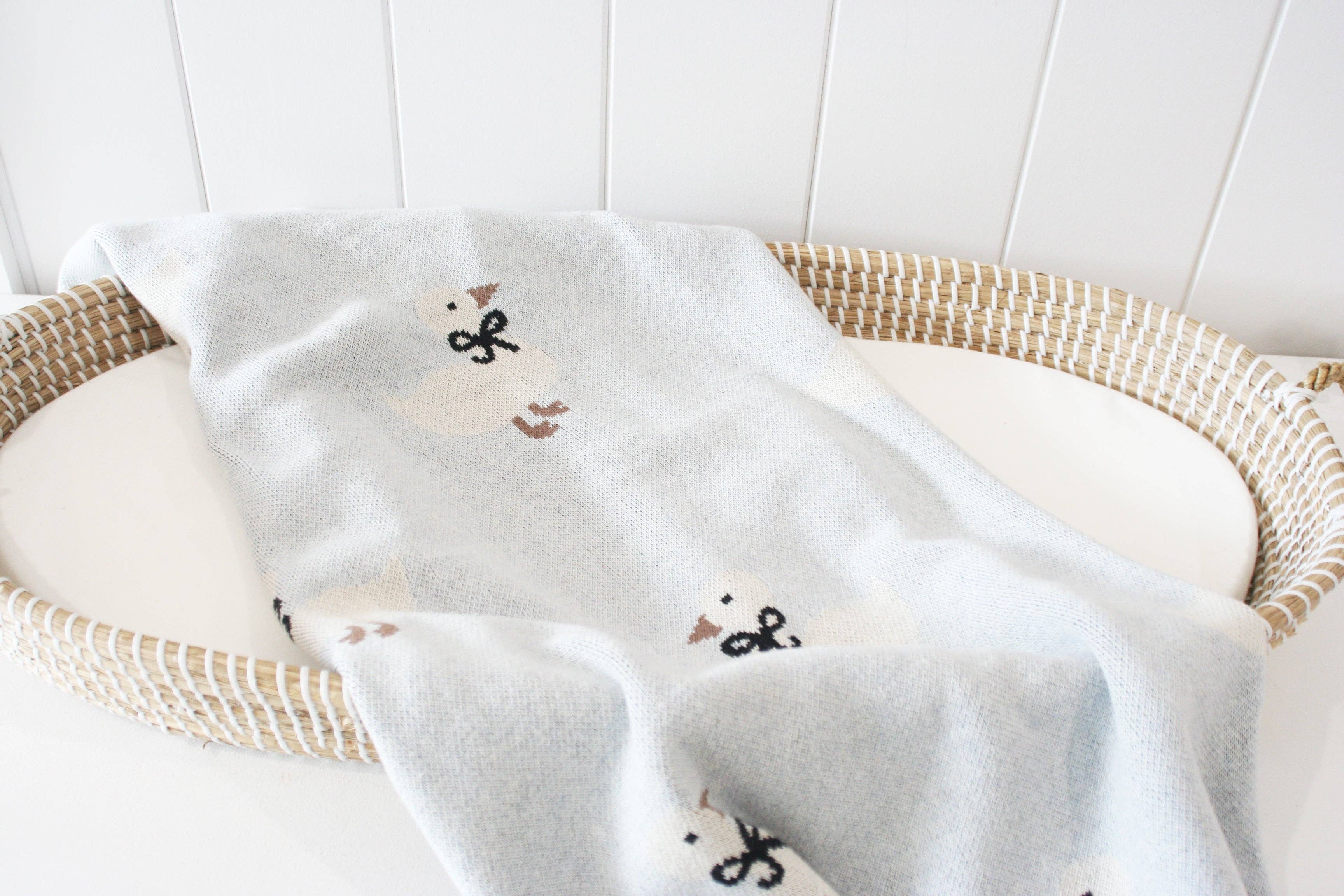 Alimrose Duck Baby Blanket Blue