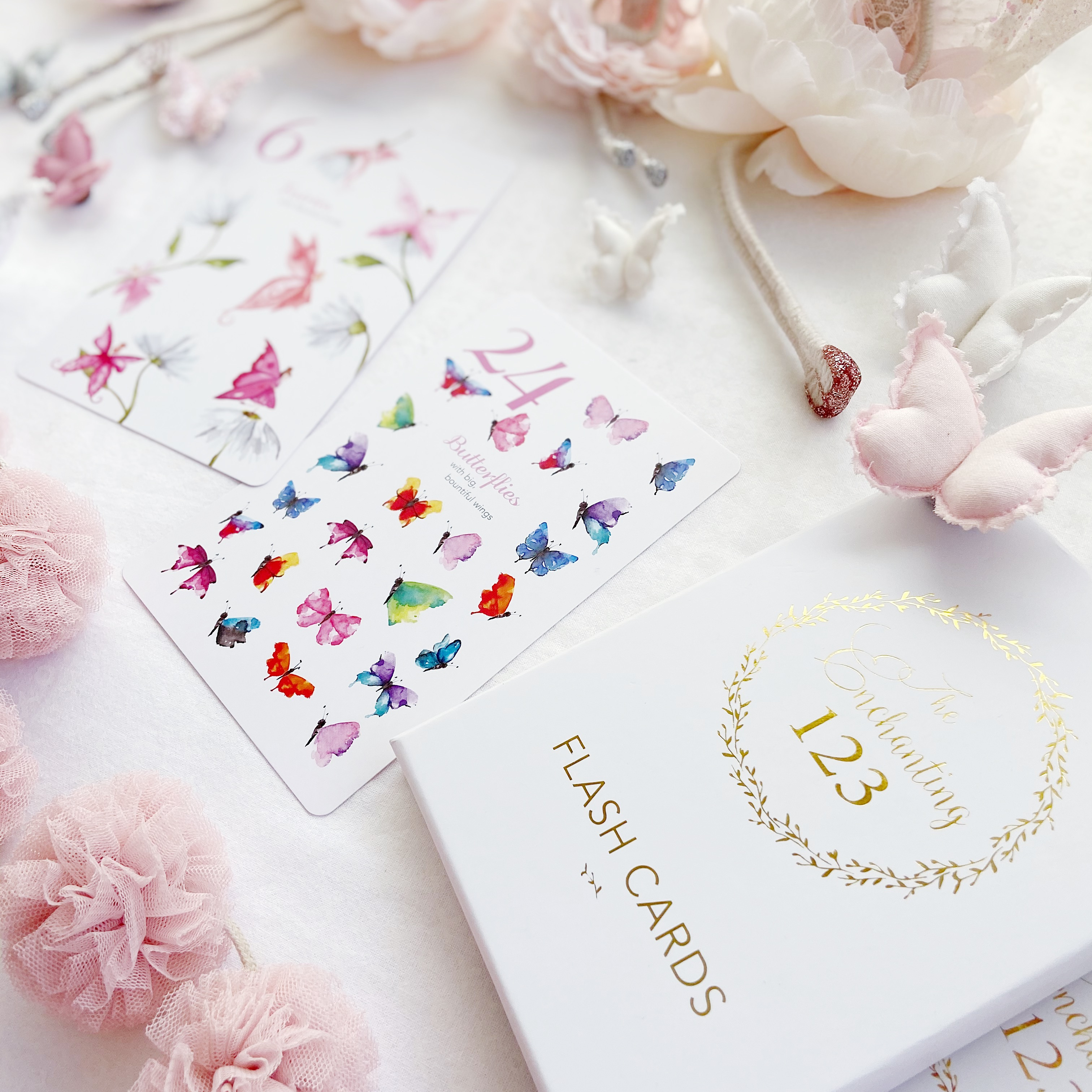 Adored Illustrations | The Enchanting 123 Flash Cards