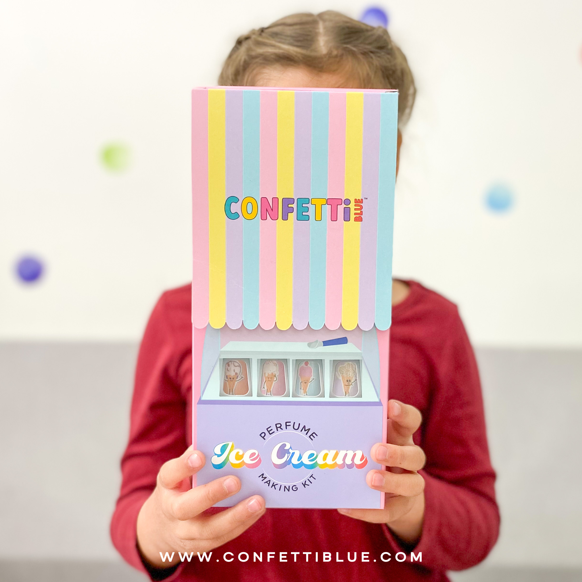 Confetti Blue - Ice Cream Scented Perfume Making Kit