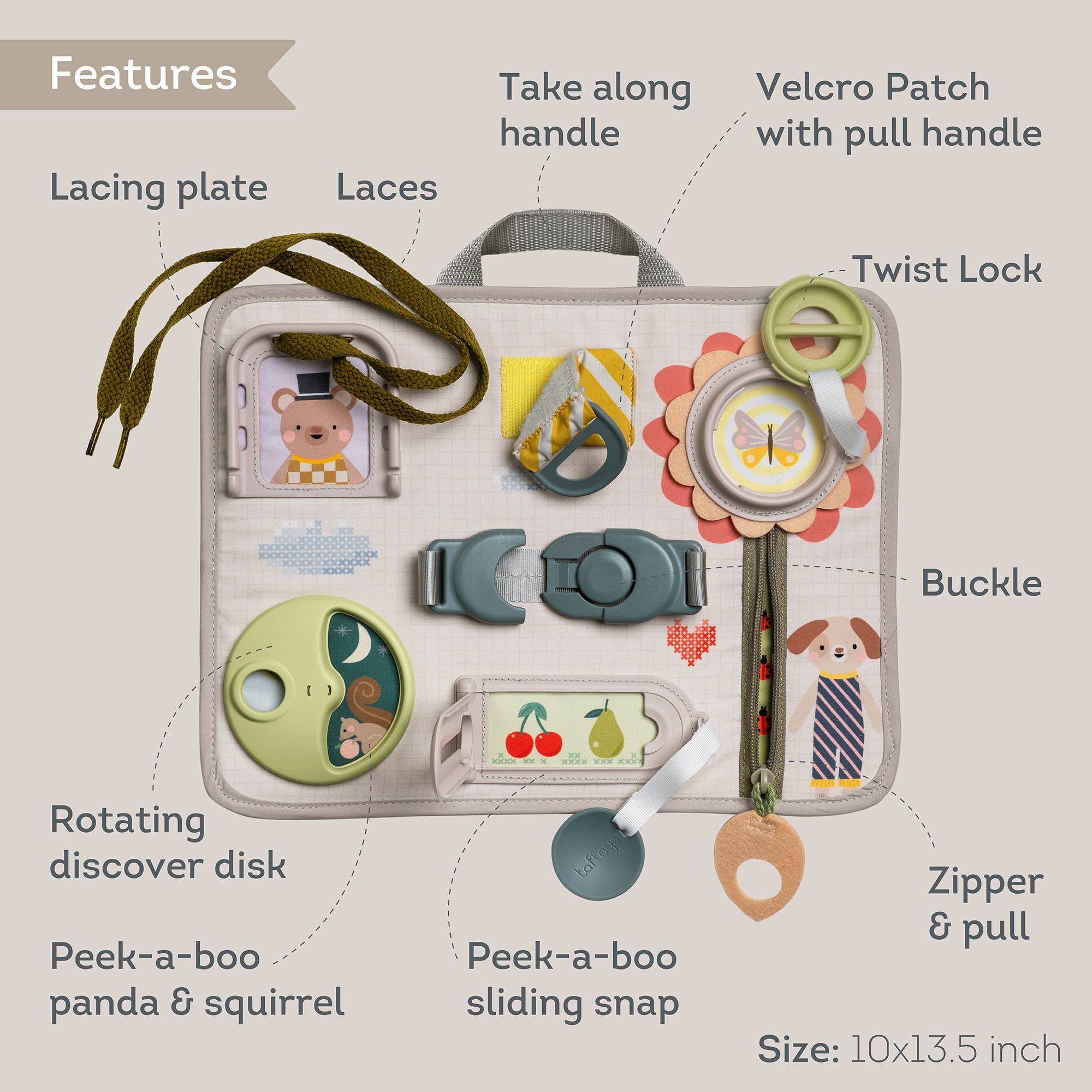 Playette | Taf Toys Snap n' Learn Board