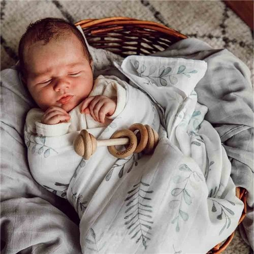 Snuggle Hunny Organic Muslin Wrap Wild Fern