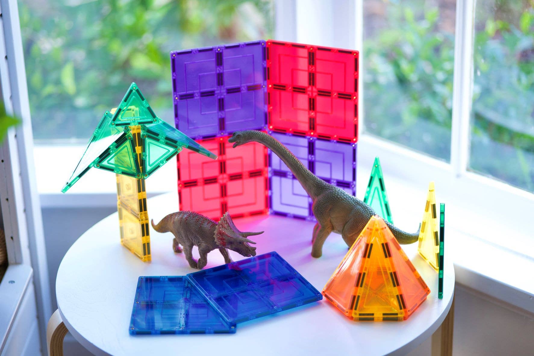 Learn & Grow | Magnetic Tiles | Large Square Pack (8 pc)