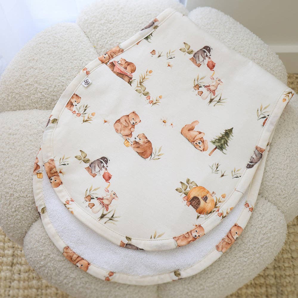 Snuggle Hunny - Bears Organic Cotton Burp Cloth