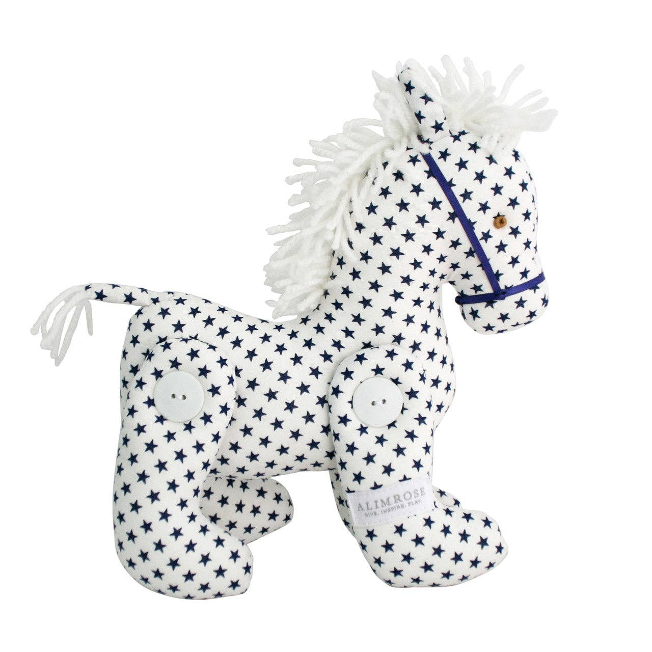 Alimrose Jointed Pony White Navy Star