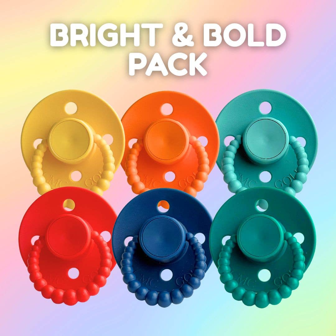 CMC Bubble Dummy Pre Packs (6 Pack) - Pastel Pack / Size 1 (NB-6m)