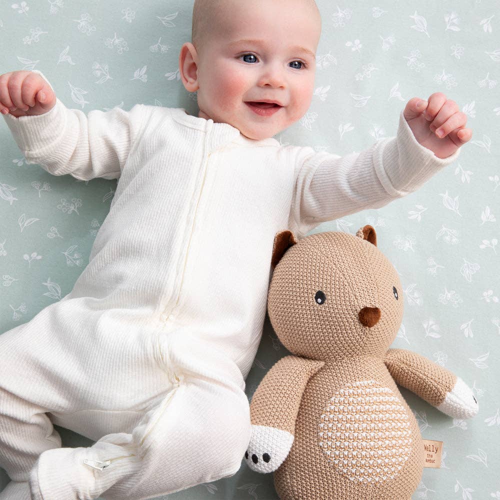 Living Textiles Knitted Toy | Wally the Wombat