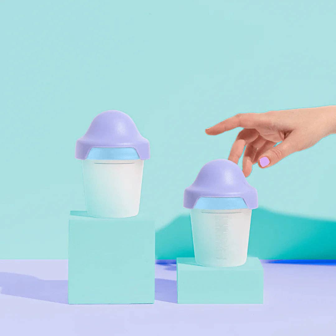 Little Stackers - 180ml Baby Bottle Two Pack: Pink Purple / Latchtastic - Slow