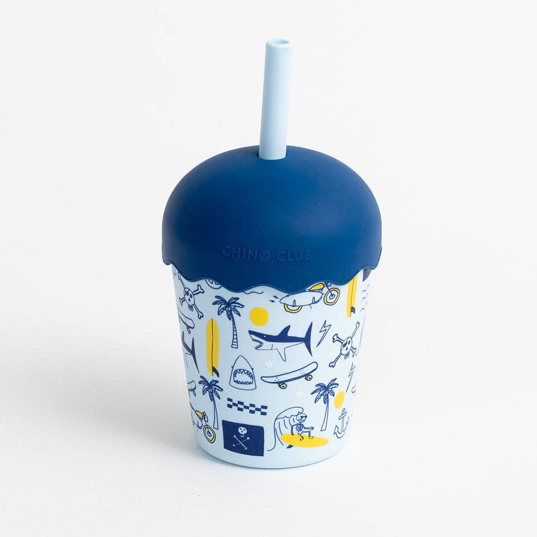 Chino Club Rad Times Mini Smoothie Cup & Straw 200ml
