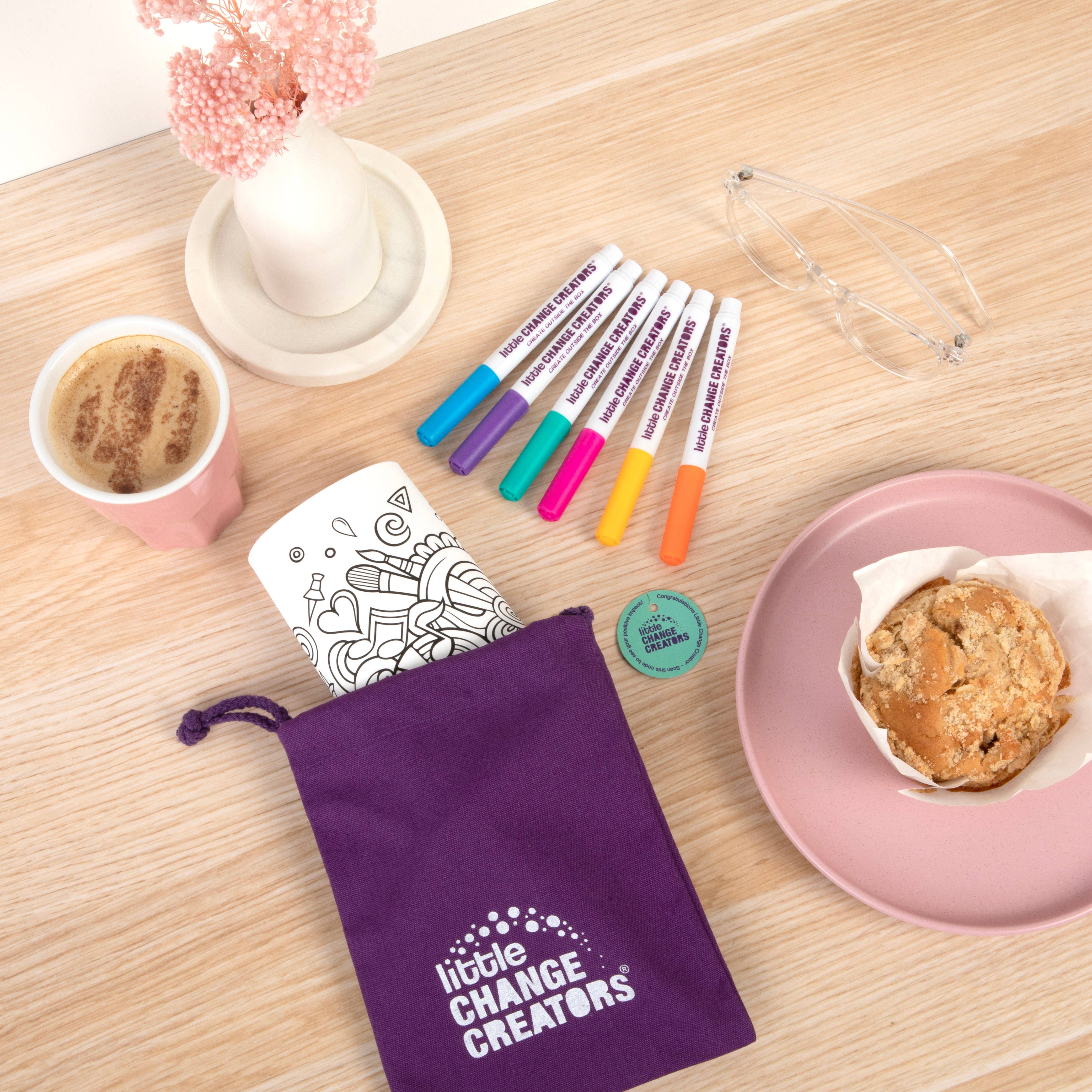 Little Change Creators | IMAGINATION | Re-FUN-able™ Reusable Colouring + Doodle Mat