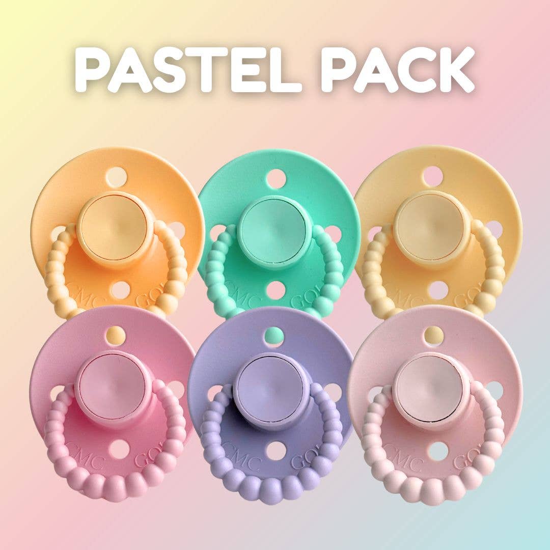 CMC Bubble Dummy Pre Packs (6 Pack) - Pastel Pack / Size 1 (NB-6m)