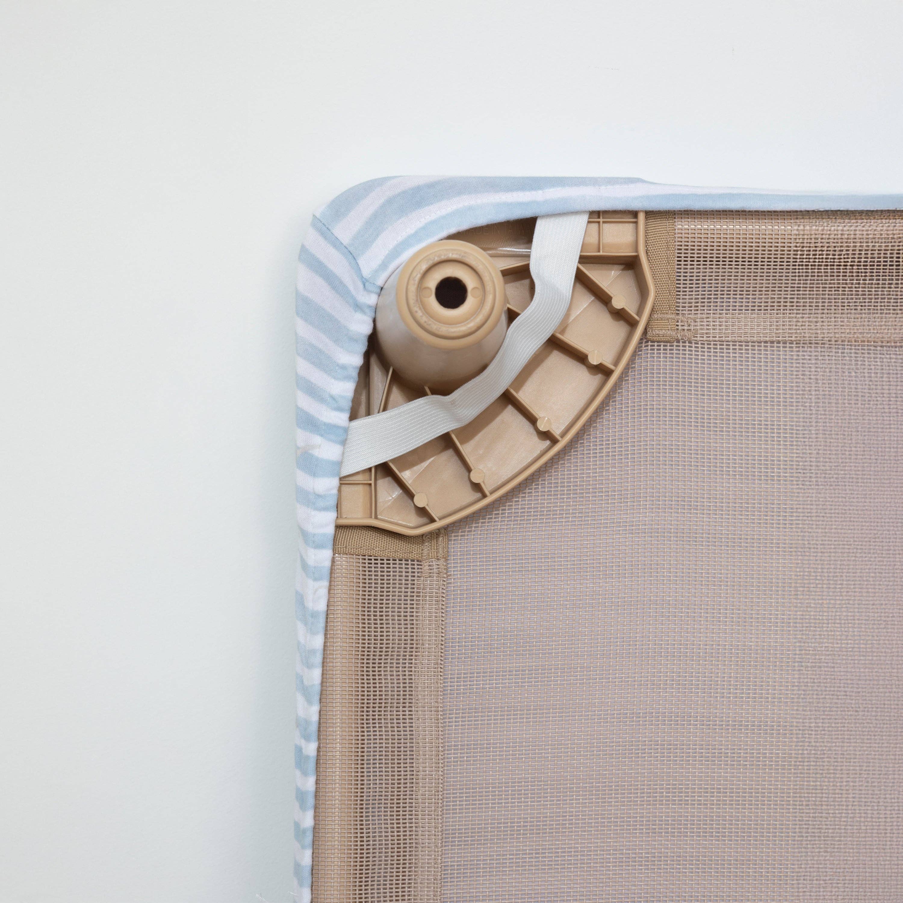 Living Textiles - Stacking Bed Sheet Set - Blue Stripes