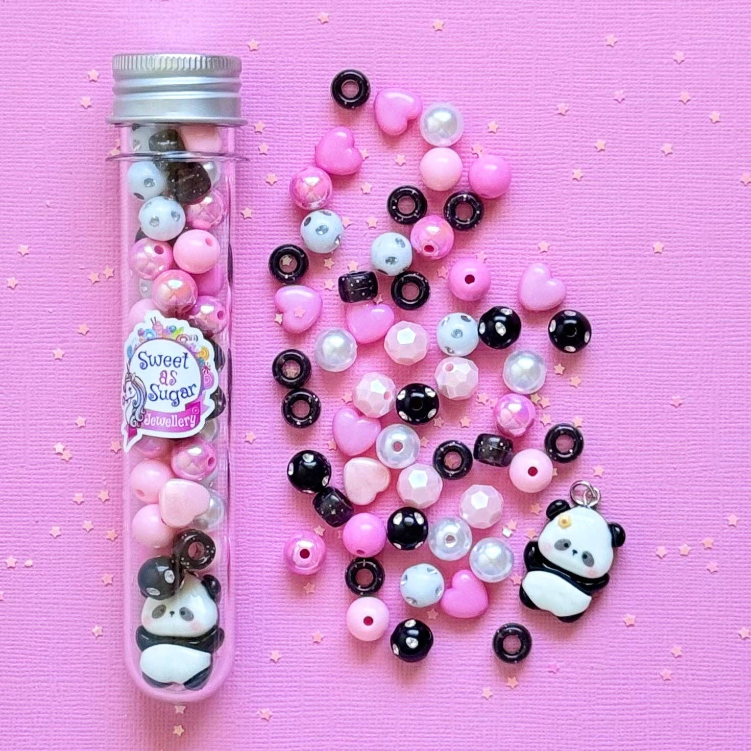 Sweet As Sugar Jewellery - Jewellery Making Kits Test Tube Necklace DIY: Bunny