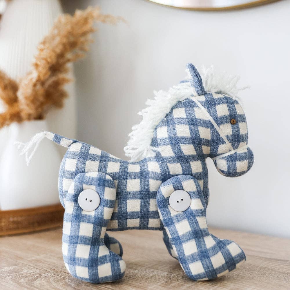 Alimrose Jointed Pony | Chambray Check