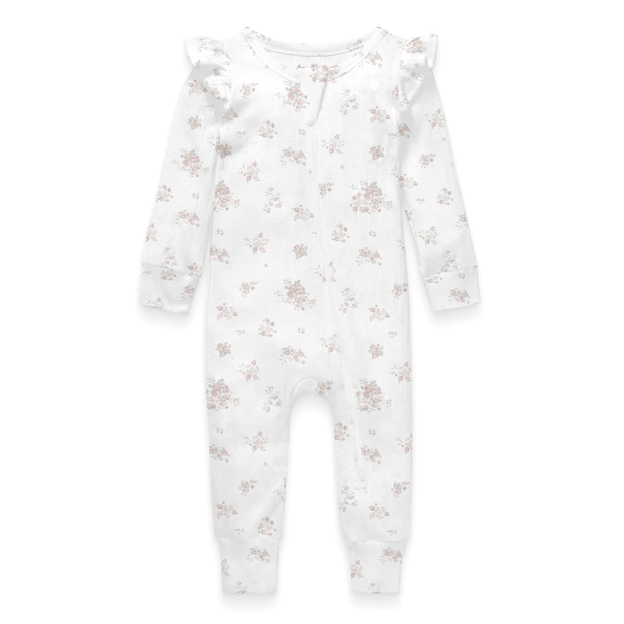 Aster & Oak Zip Romper | Posie Floral