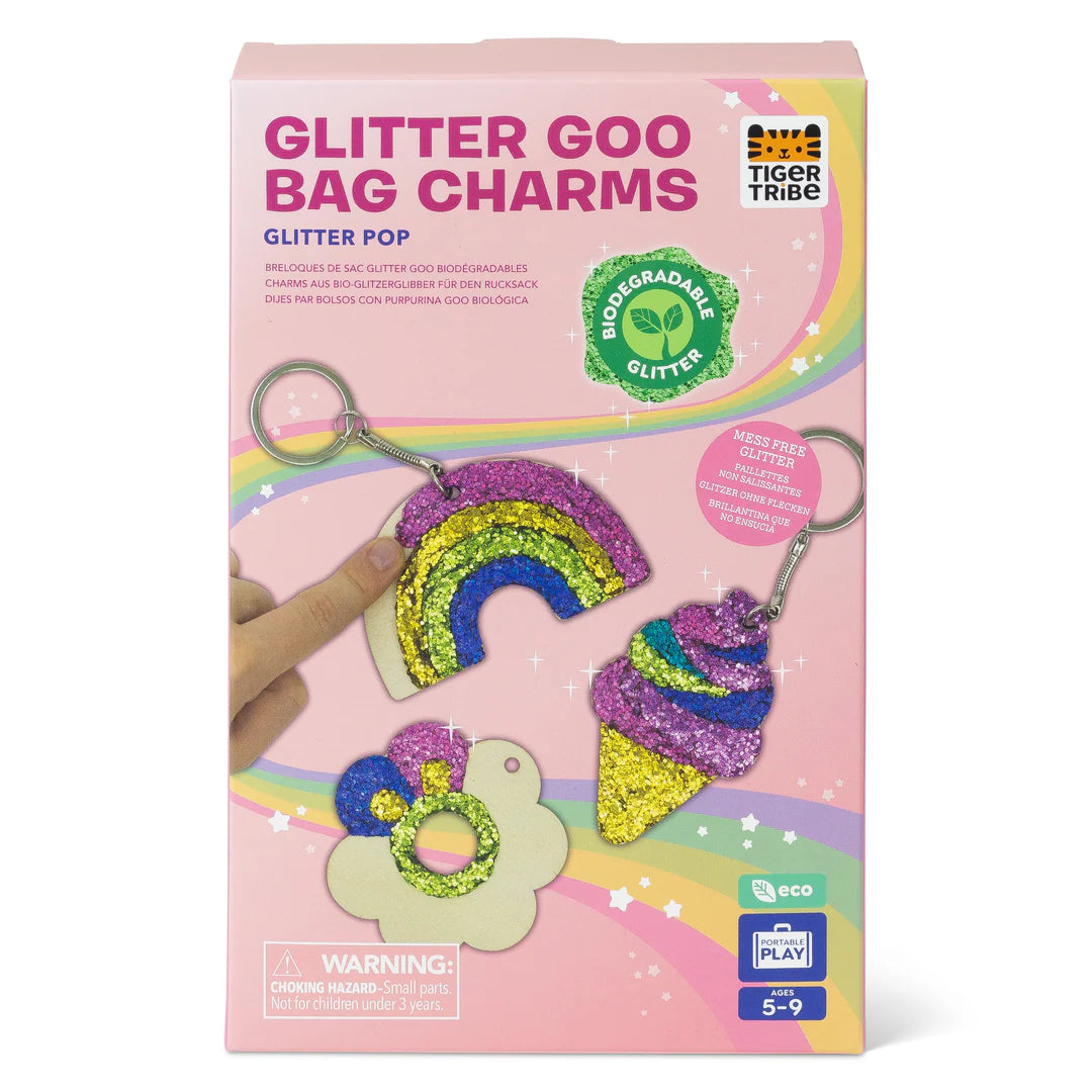 Tiger Tribe Glitter Goo Bag Charms - Glitter Pop