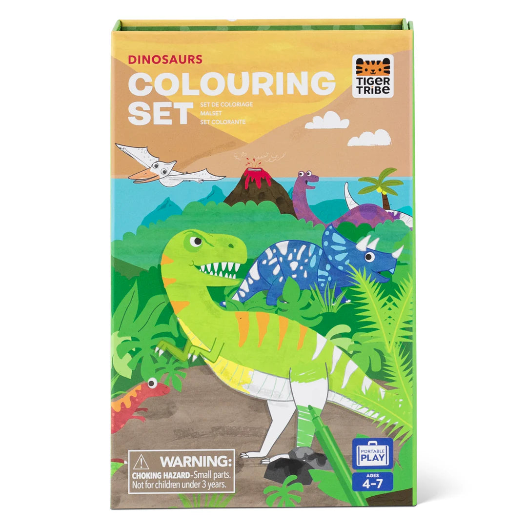 Tiger Tribe Colouring Set Dinosaur