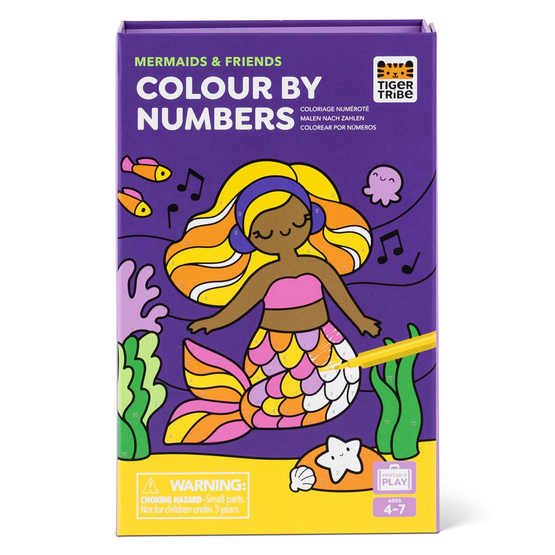 Tiger Tribe Colour By Numbers Mermaids & Friends