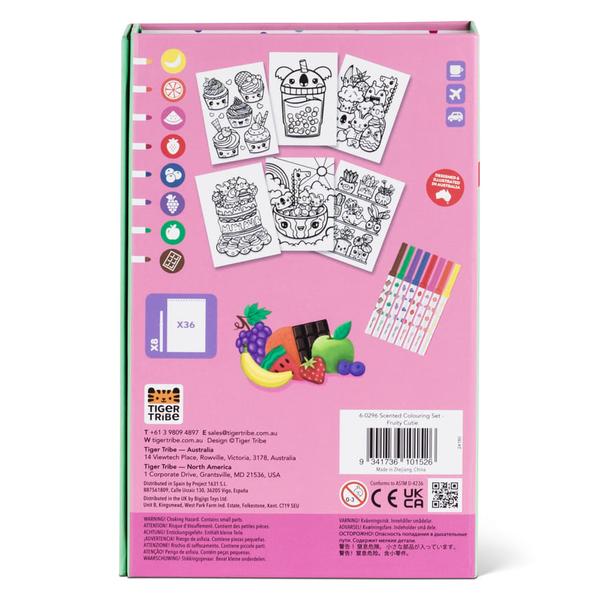 Tiger Tribe Scented Colouring Set Fruity Cutie
