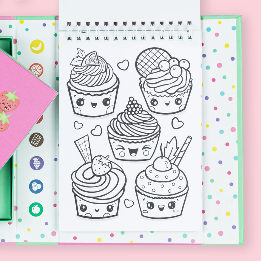Tiger Tribe Scented Colouring Set Fruity Cutie