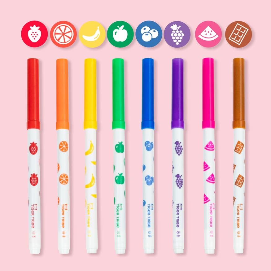 Tiger Tribe Scented Colouring Set Fruity Cutie