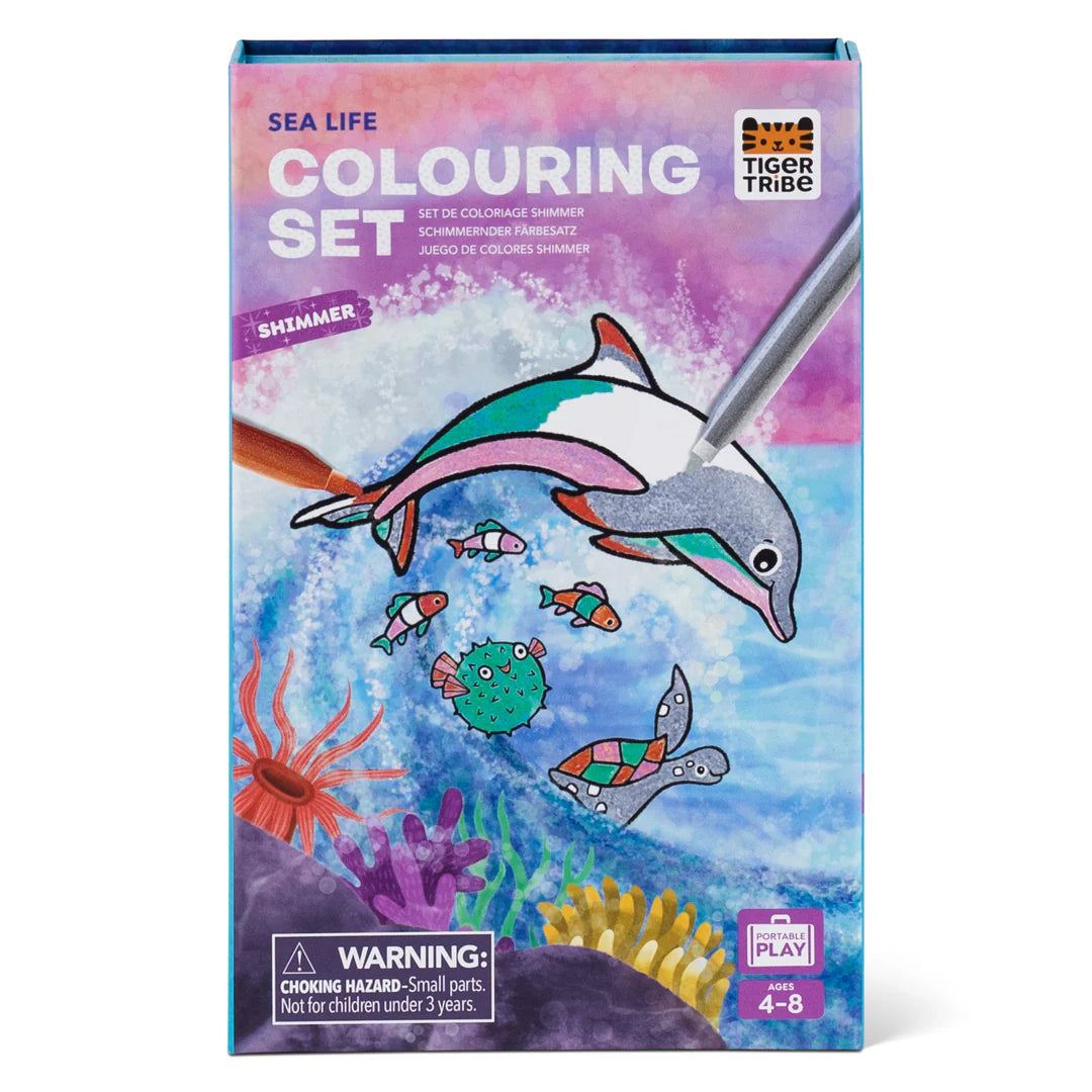 Tiger Tribe Shimmer Colouring Set | Sea Life