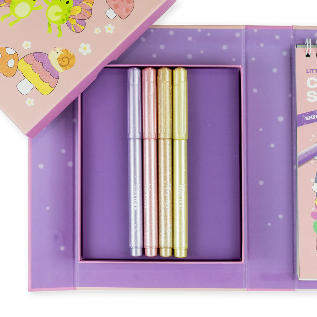 Tiger Tribe Shimmer Colouring Set | Little Fairy Land