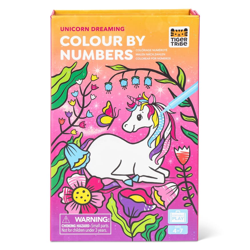 Tiger Tribe Colour by Numbers | Unicorn Dreaming